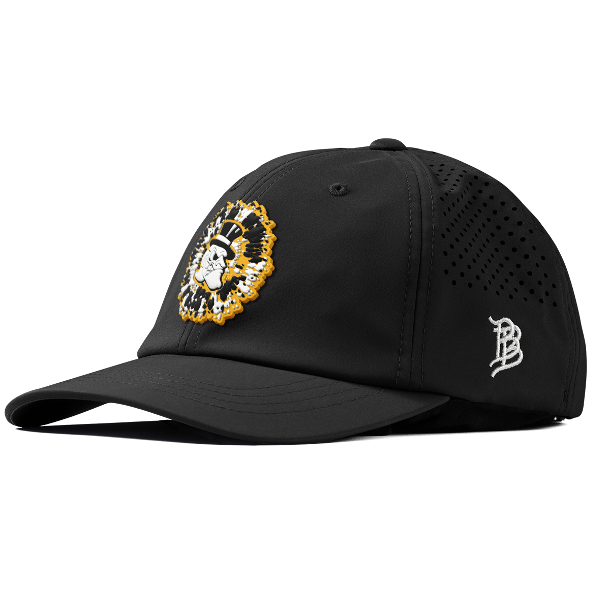 Wake Forest University"Deacons Tie Dye" Performance Dad Hat Black