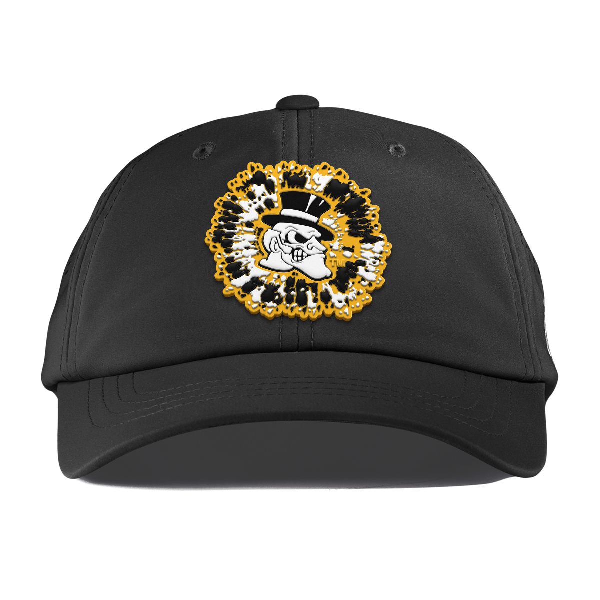 Wake Forest University"Deacons Tie Dye" Performance Dad Hat Black