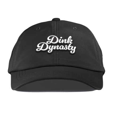 Dink Dynasty Script Performance Dad Hat Black