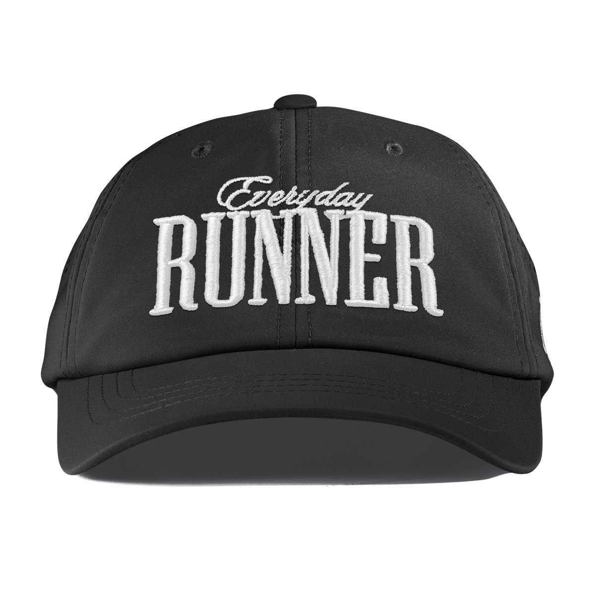 Everyday Runner Curved Performance Dad Hat Black