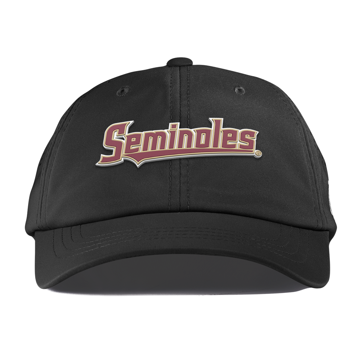 Florida State University "FSU Seminoles Block" Performance Dad Hat Black 