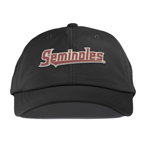 Florida State University "FSU Seminoles Block" Performance Dad Hat Black 