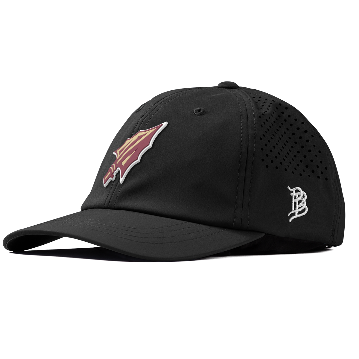 Florida State University "FSU Spear Tip" Performance Dad Hat Black