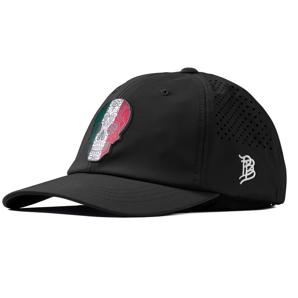 Fiesta Sugar Skull Performance Dad Hat Black