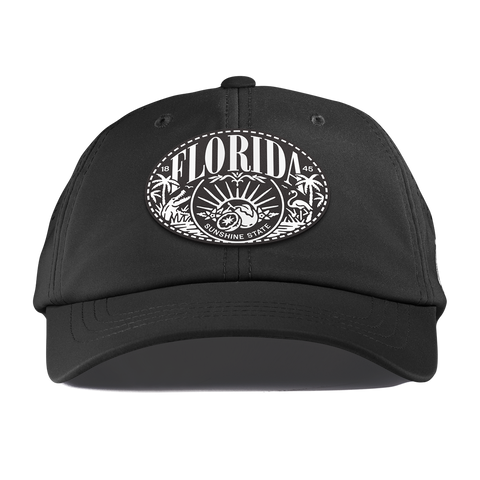Florida Traveler Performance Dad Hat Black