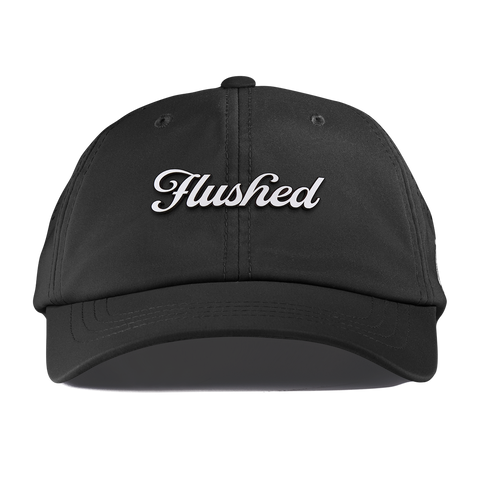 Flushed Script Performance Dad Hat Black