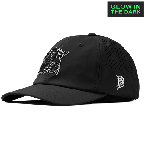 Grim Reaper Glow Performance Dad Hat Black