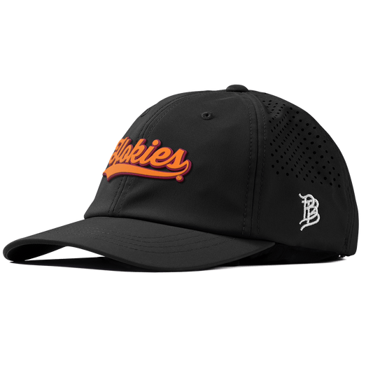 Virginia Tech University "Hokies Script" Performance Dad Hat Black