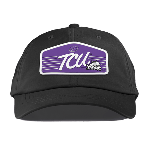 Texas Christian University "Horned Frogs Football" Performance Dad Hat Black