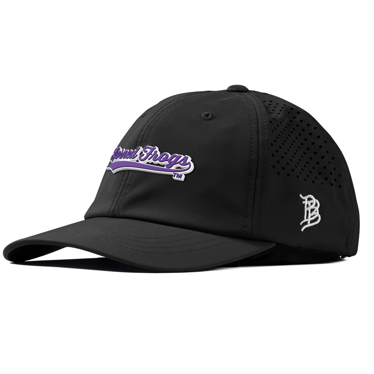 Texas Christian University "TCU Horned Frogs Scripts" Performance Dad Hat Black