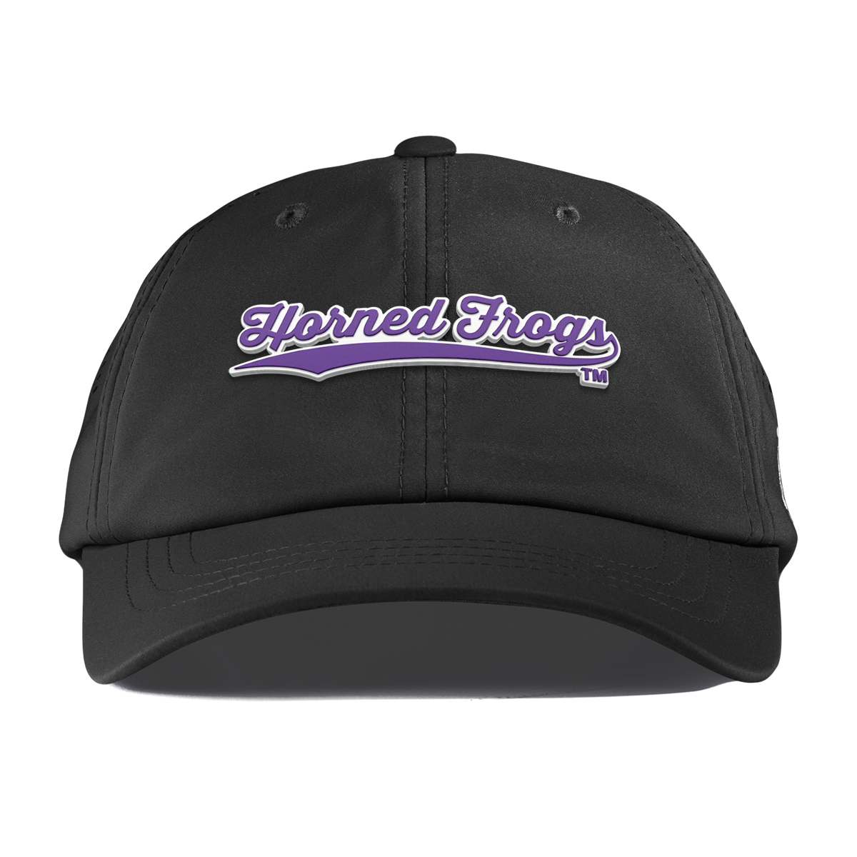 Texas Christian University "TCU Horned Frogs Scripts" Performance Dad Hat Black