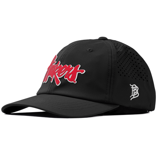University of Nebraska "Huskers Script" Performance Dad Hat Black