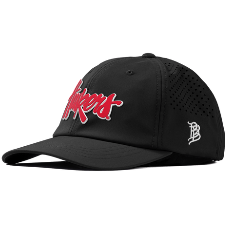 University of Nebraska "Huskers Script" Performance Dad Hat Black