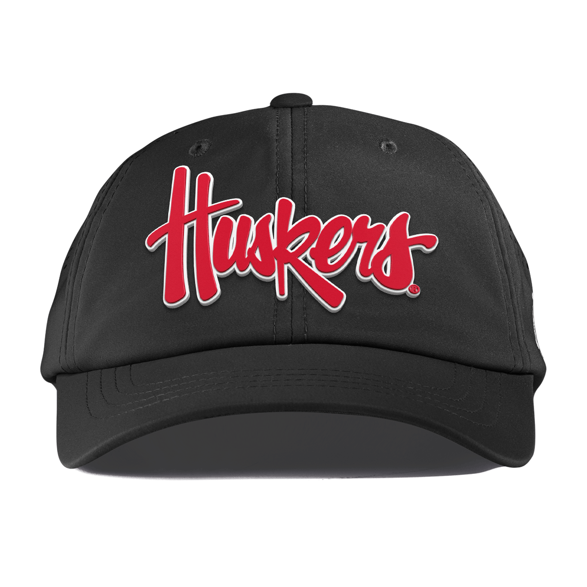 University of Nebraska "Huskers Script" Performance Dad Hat Black