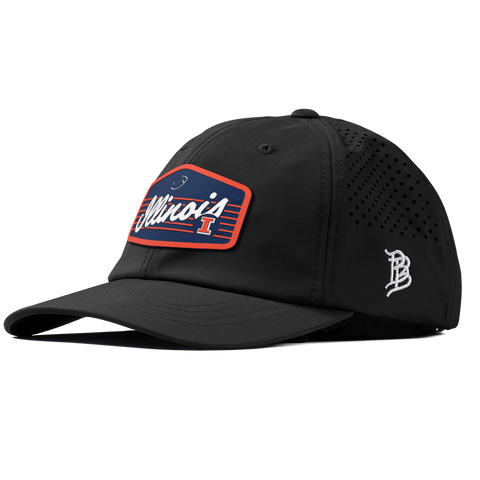 University of Illinois "Illini Football" Performance Dad Hat Black