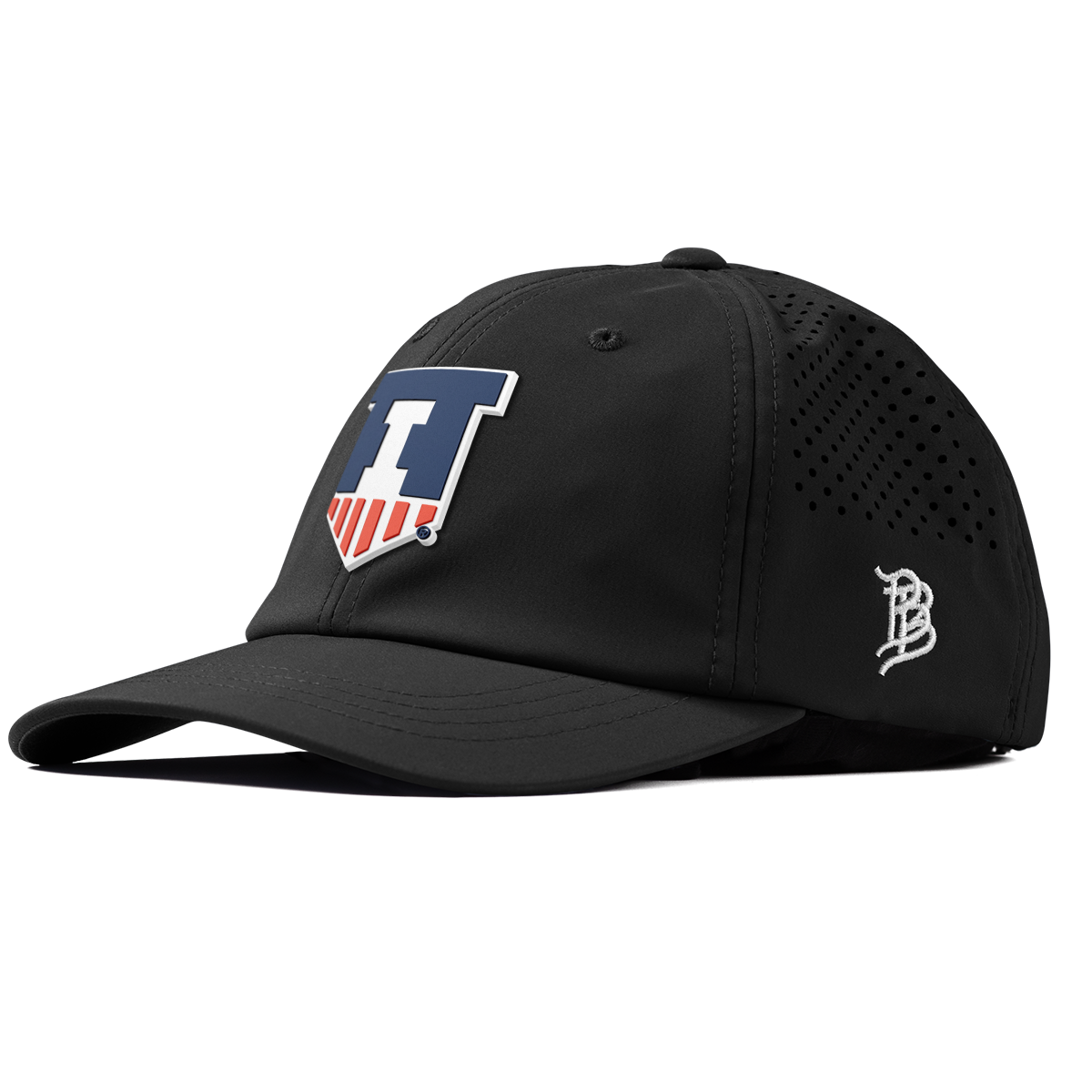 University of Illinois "Illinois Athletics" Performance Dad Hat Black