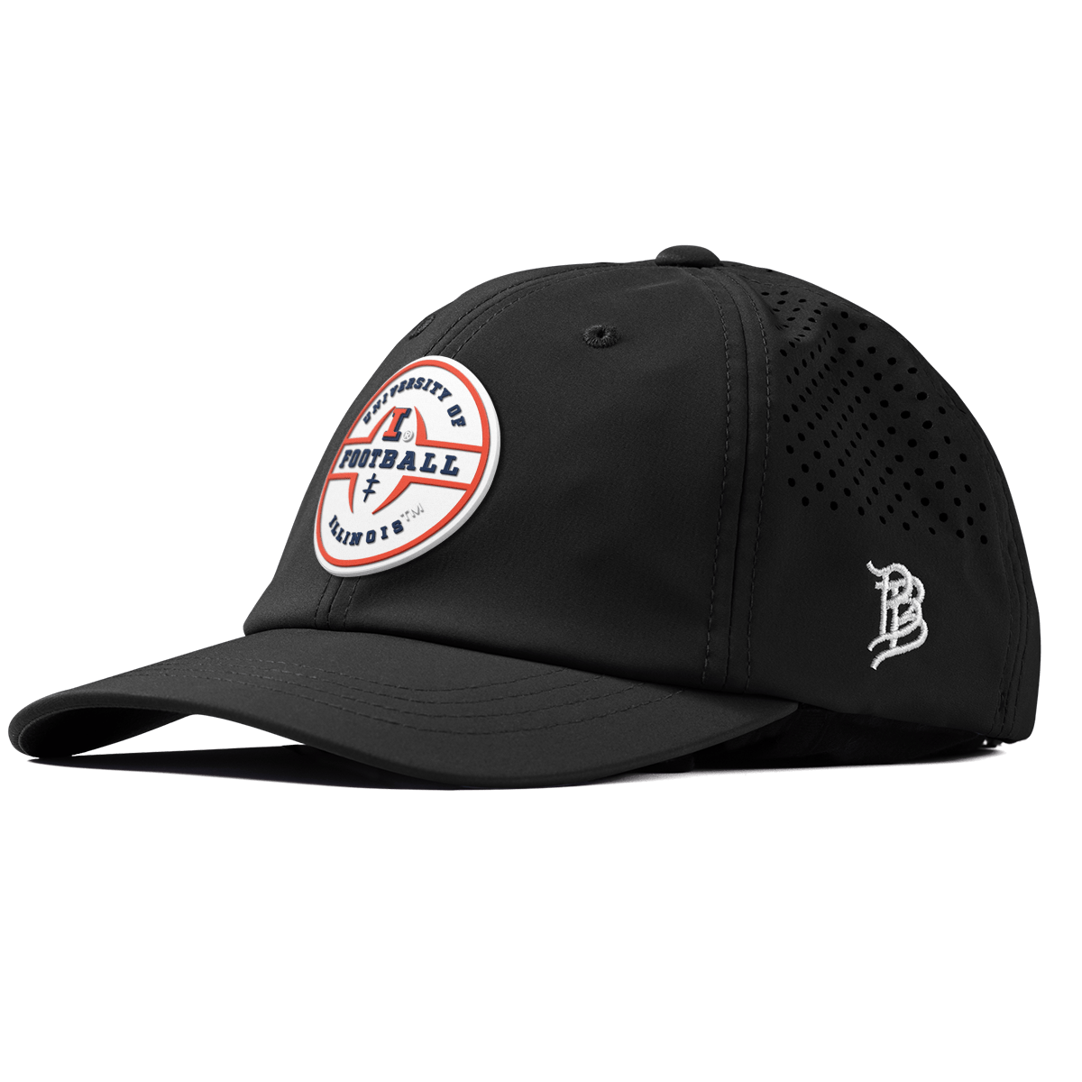 University of Illinois "Illinois Football Legacy" Performance Dad Hat Black