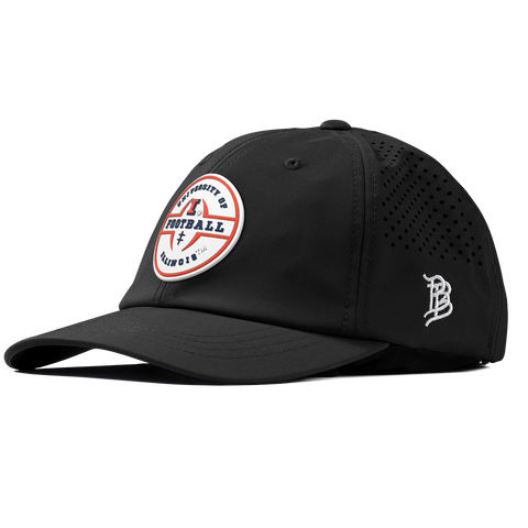University of Illinois "Illinois Football Legacy" Performance Dad Hat Black