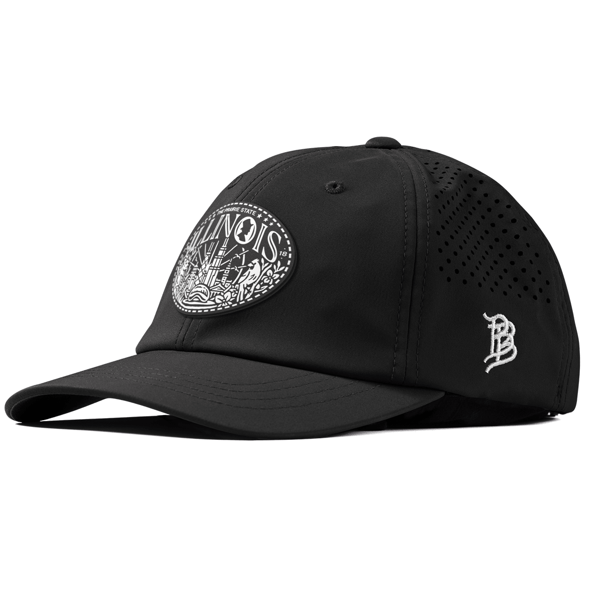 Illinois Traveler Performance Dad Hat Black