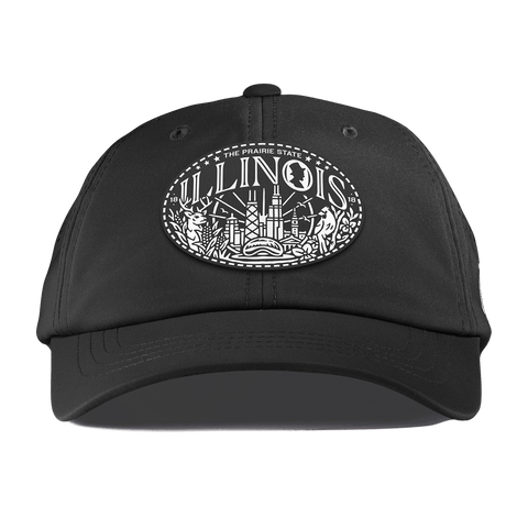 Illinois Traveler Performance Dad Hat Black