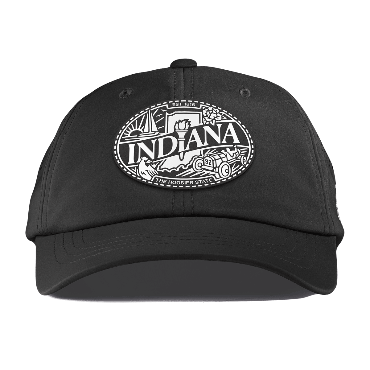 Indiana Traveler Performance Dad Hat Black