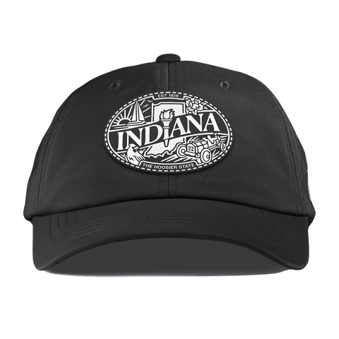 Indiana Traveler Performance Dad Hat Black