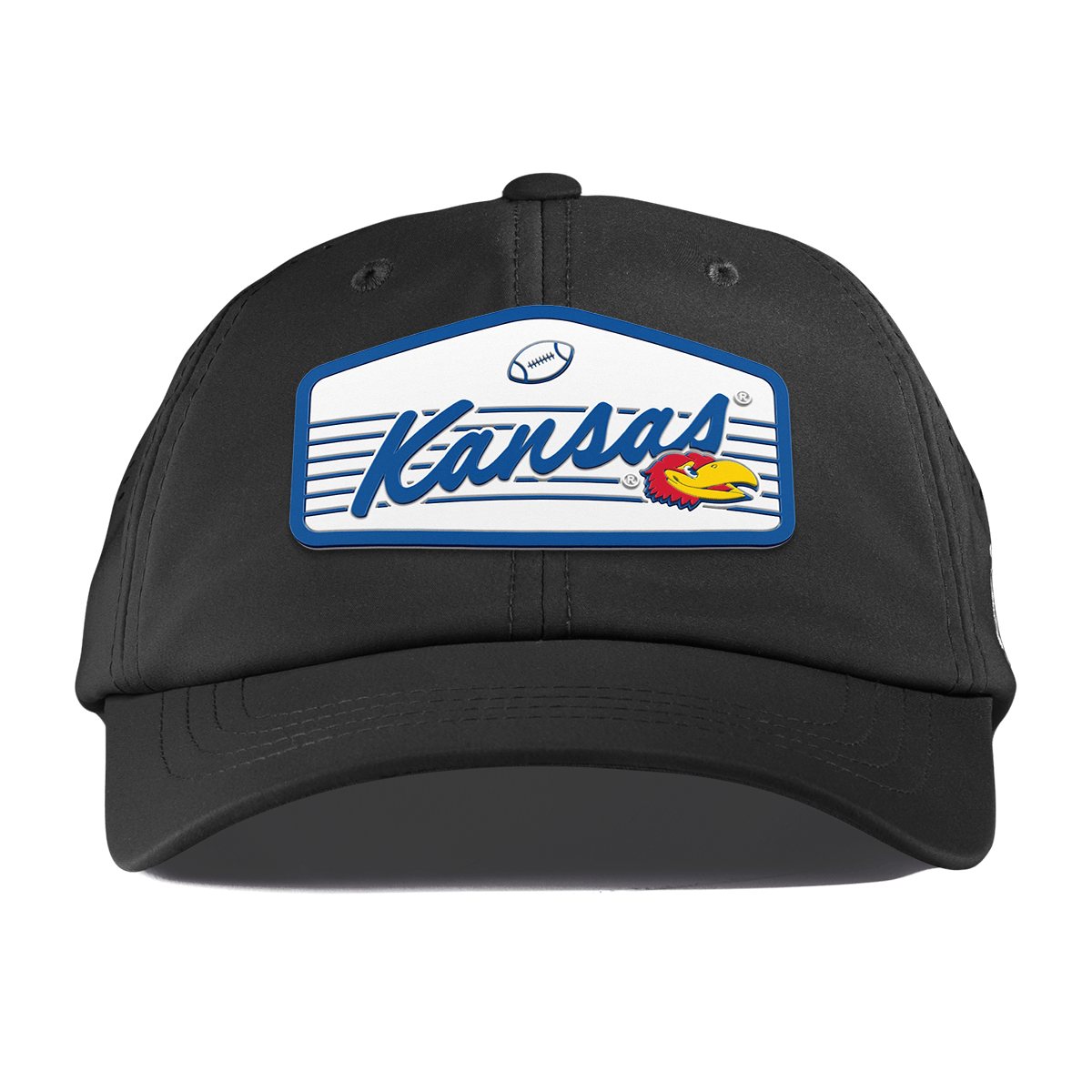 University of Kansas "Jayhawks Football" Performance Dad Hat Black