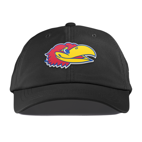 University of Kansas "KU Big Jay" Performance Dad Hat Black