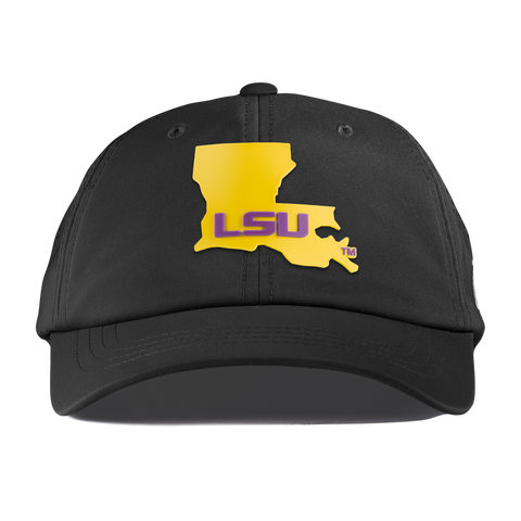 Louisiana State University "LSU Gold State" Performance Dad Hat Black