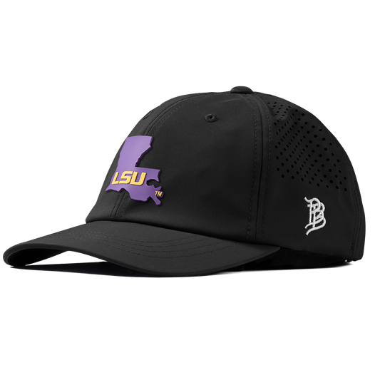 Louisiana State University "LSU State" Performance Dad Hat Black
