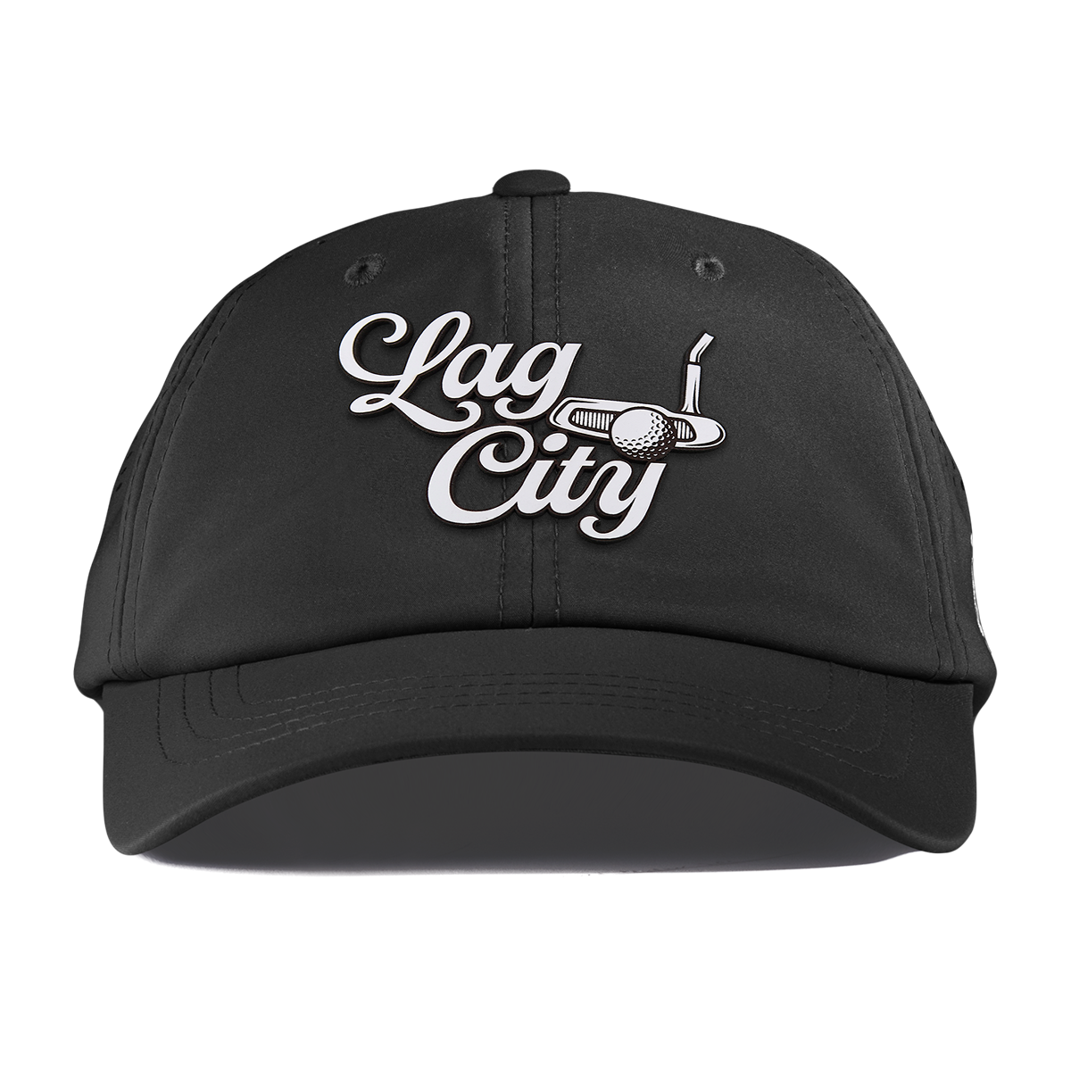 Lag City Script Performance Dad Hat Black