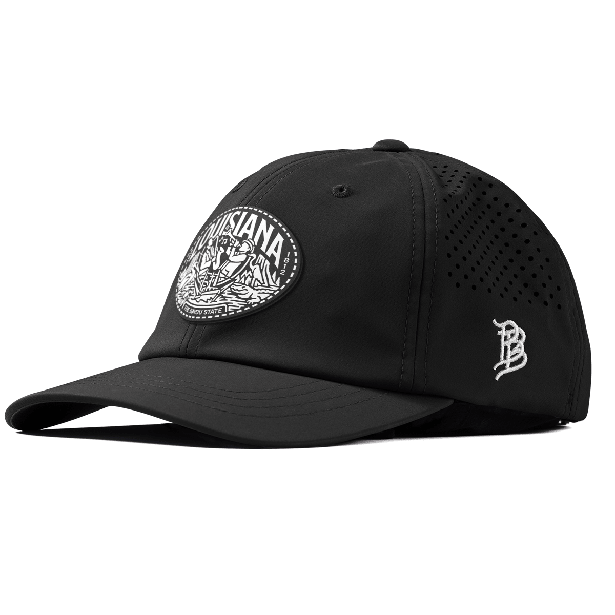 Louisiana Traveler Performance Dad Hat Black