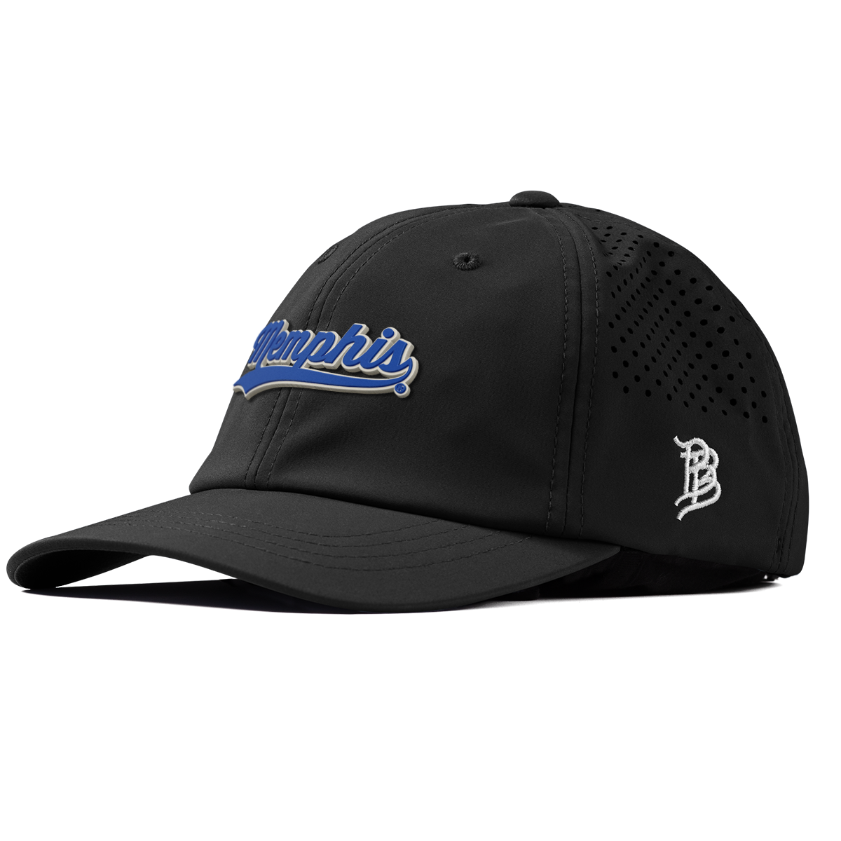 University of Memphis "Memphis Script" Performance Dad Hat Black