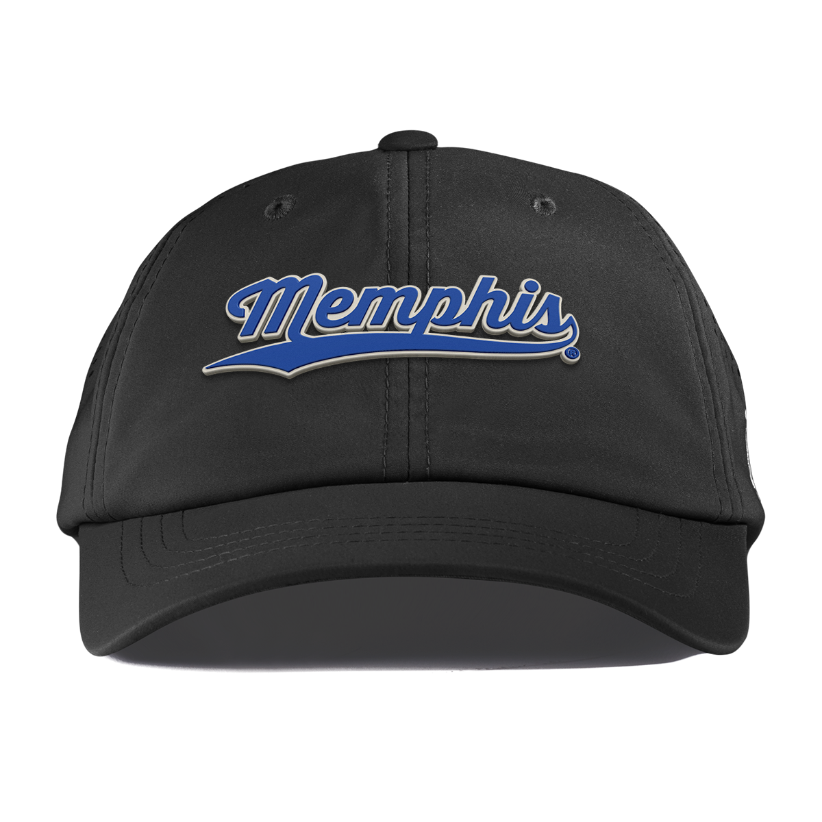 University of Memphis "Memphis Script" Performance Dad Hat Black