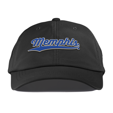University of Memphis "Memphis Script" Performance Dad Hat Black
