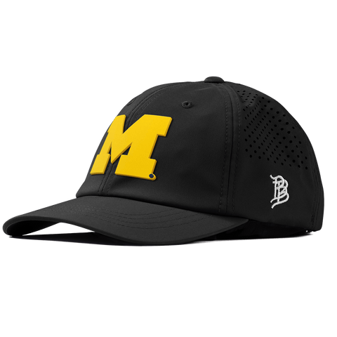 University of Michigan "Michigan Gold Block" Performance Dad Hat Black