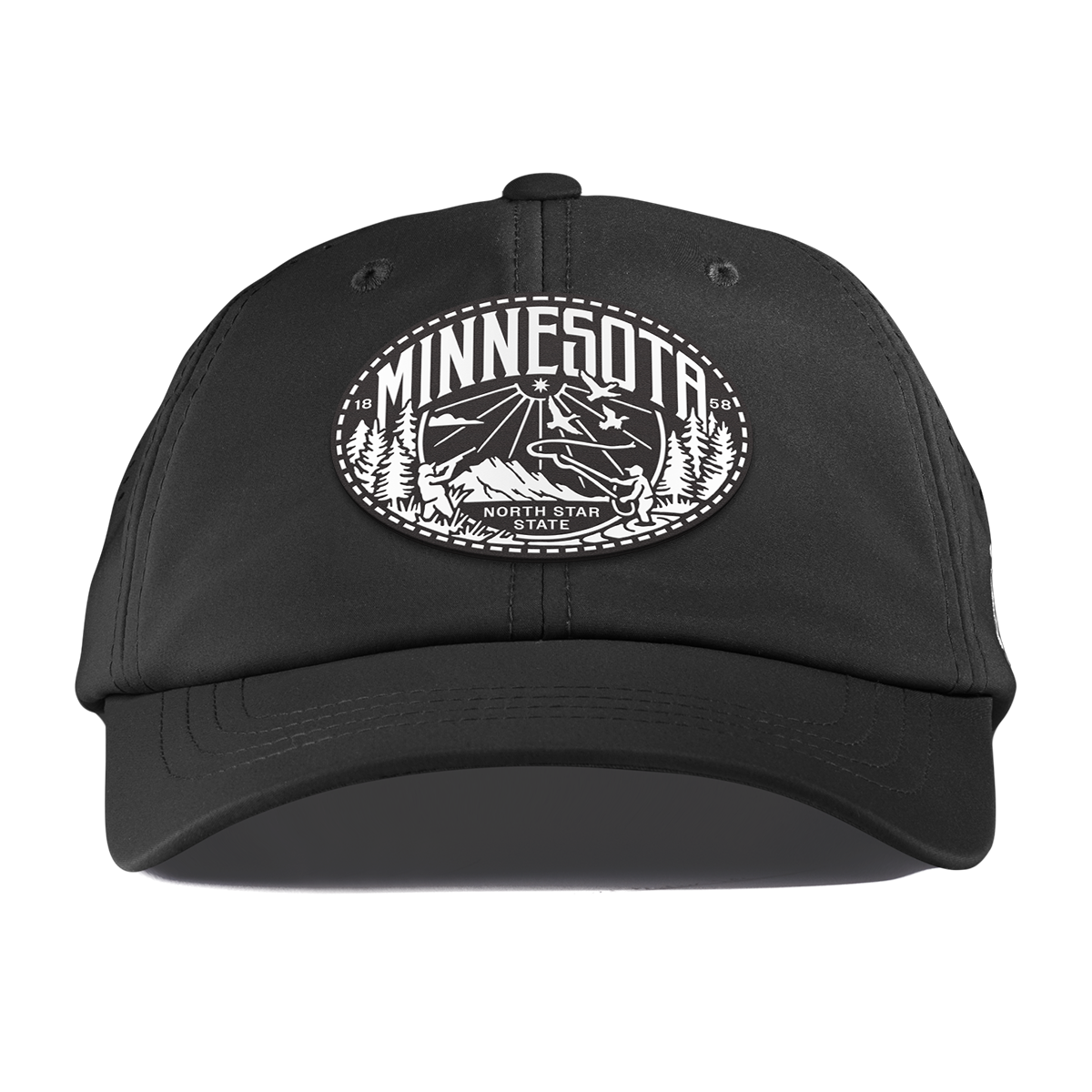 Minnesota Traveler Performance Dad Hat Black