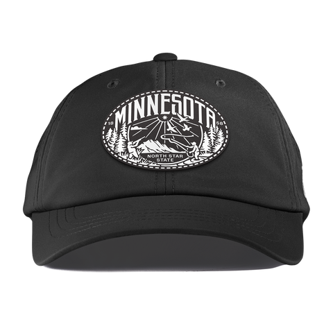 Minnesota Traveler Performance Dad Hat Black