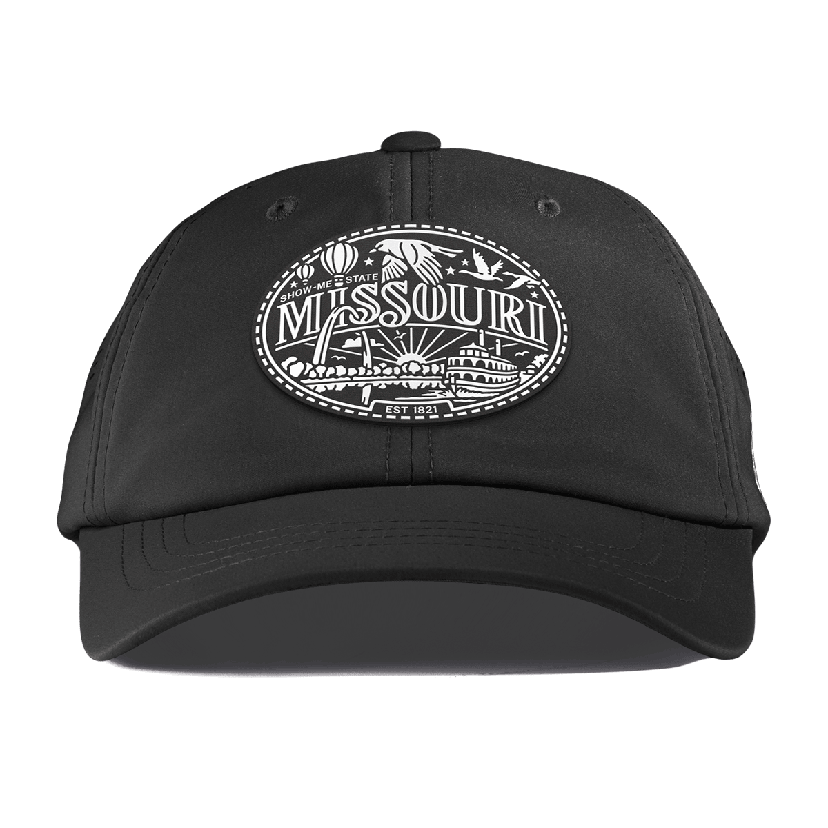 Missouri Traveler Performance Dad Hat Black