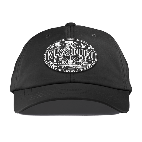 Missouri Traveler Performance Dad Hat Black