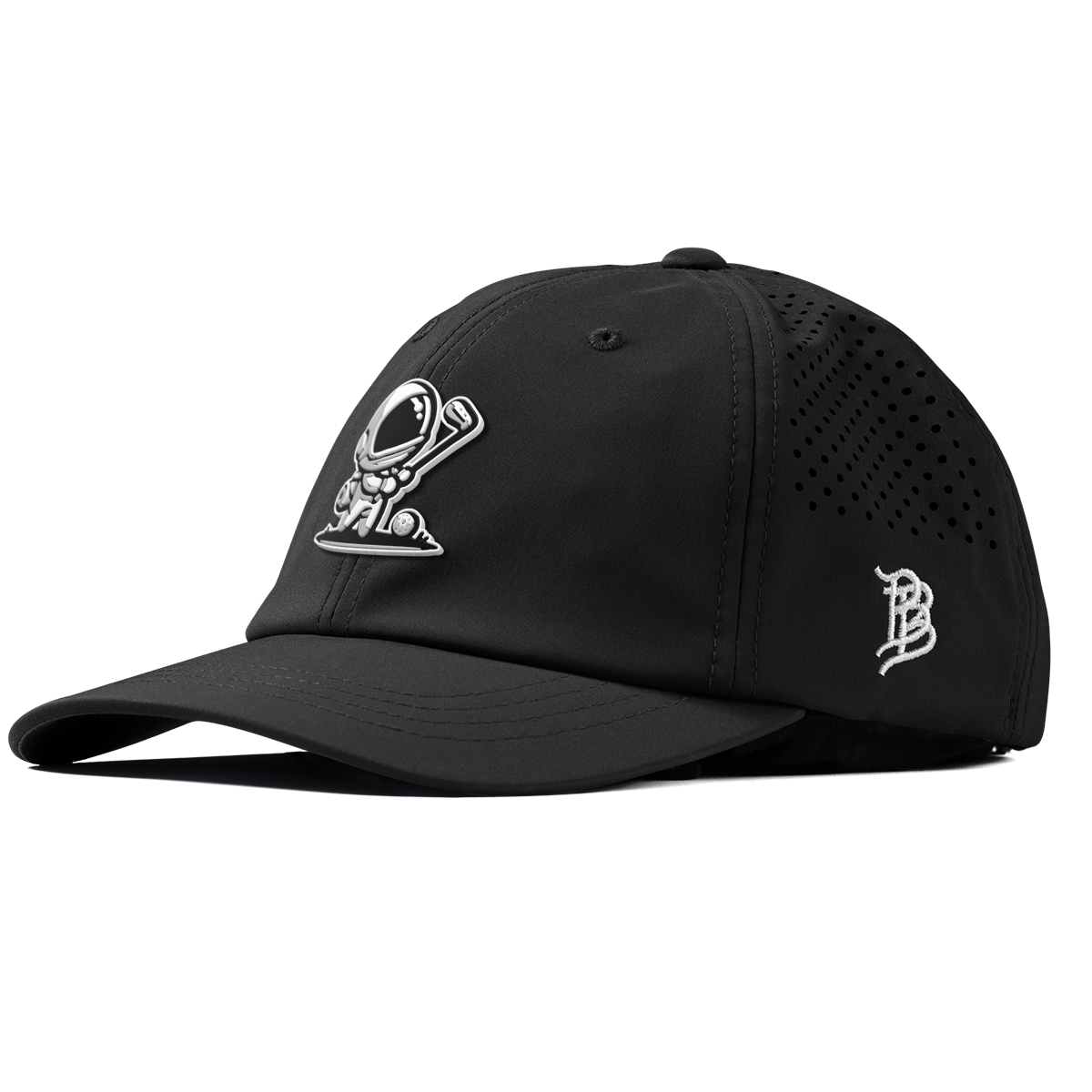 Moon Shot Performance Dad Hat Black