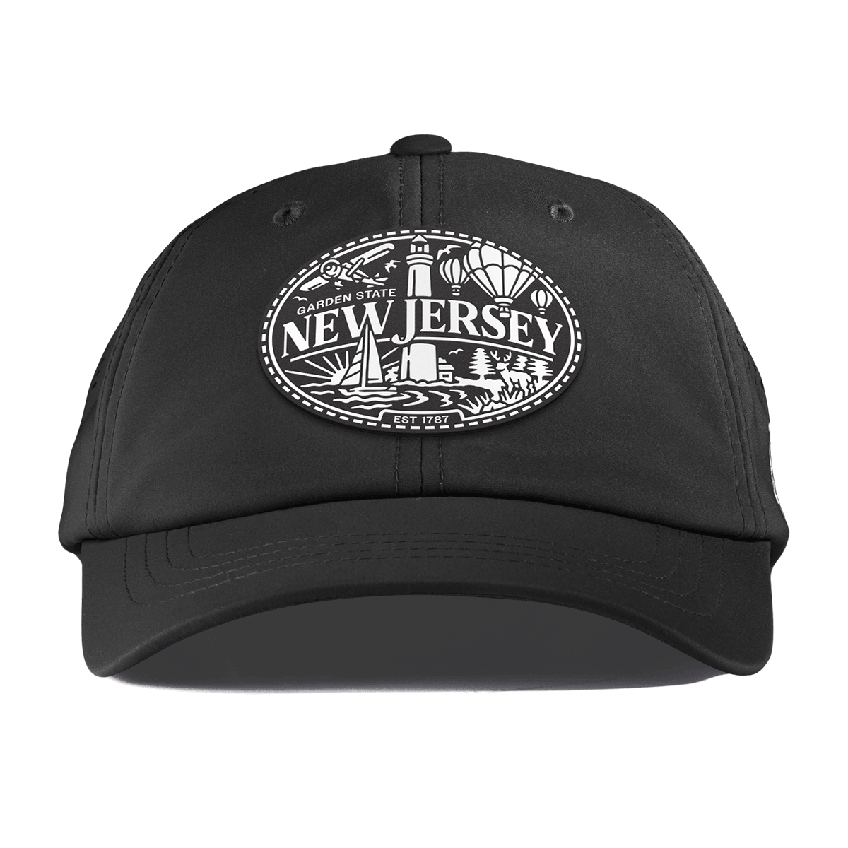 New Jersey Traveler Performance Dad Hat Black
