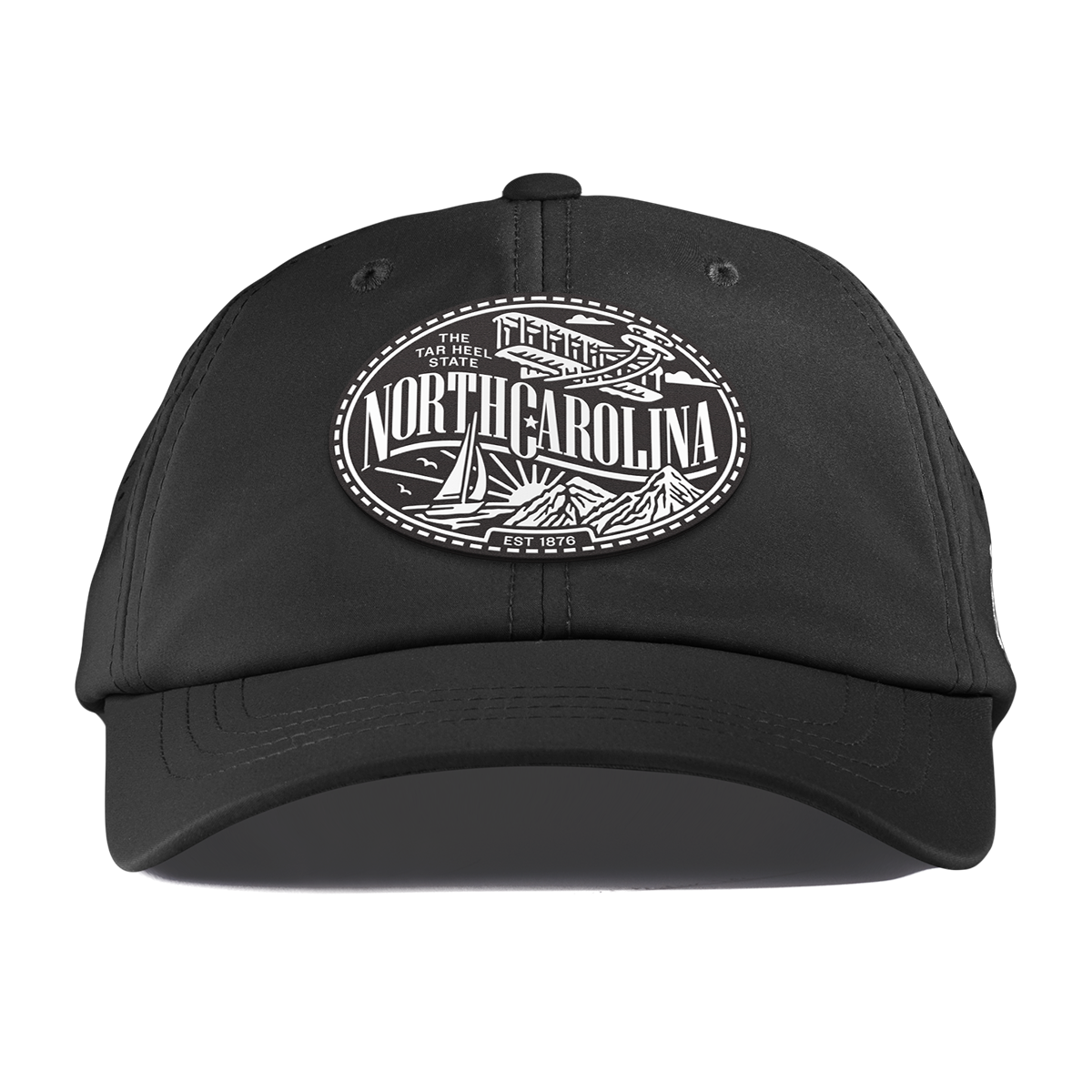 North Carolina Traveler Performance Dad Hat Black