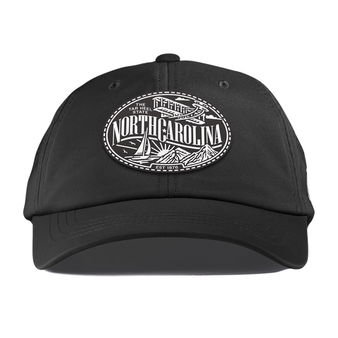 North Carolina Traveler Performance Dad Hat Black
