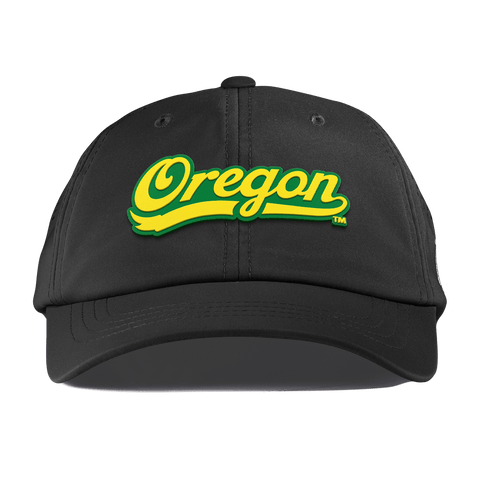 University of Oregon "Oregon Script" Performance Dad Hat Black