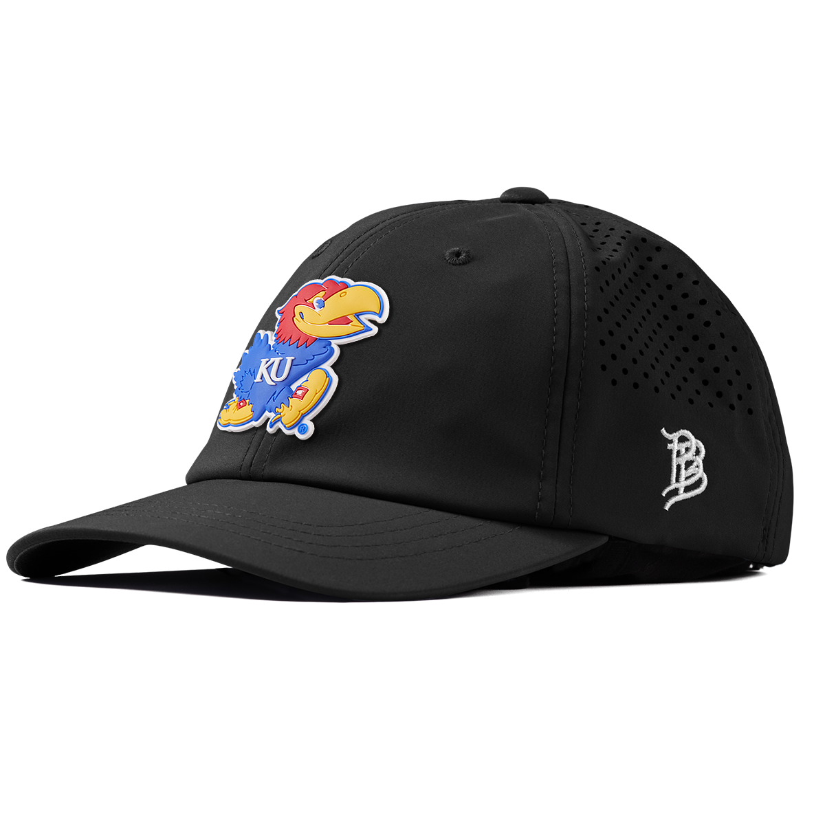 University of Kansas "Rock Chalk Jayhawk" Performance Dad Hat Black