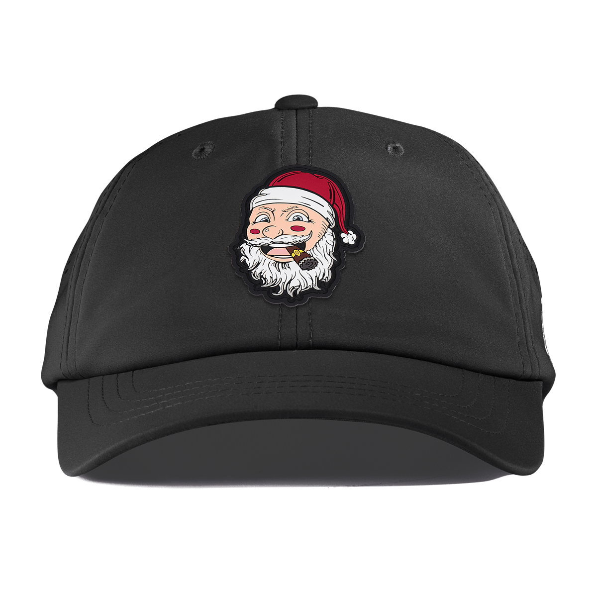Santa PVC Performance Dad Hat Black