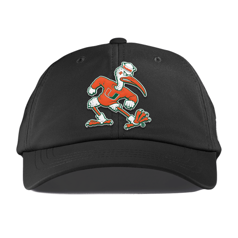 University of Miami "Sebastian the Ibis" Performance Dad Hat Black
