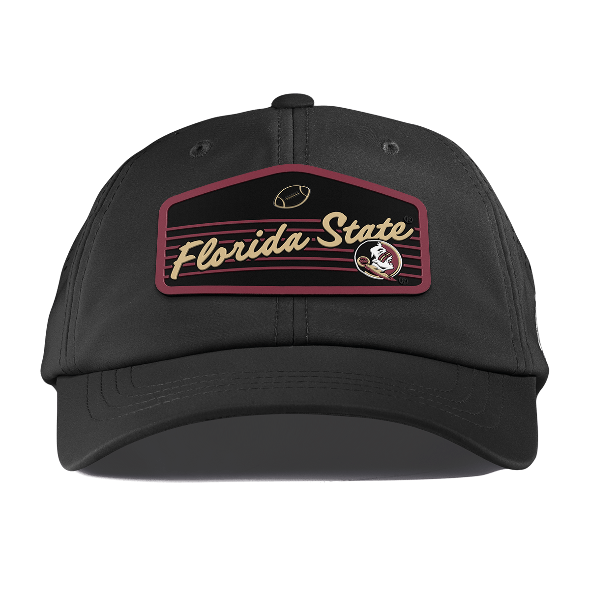 Florida State University "Seminole Football" Performance Dad Hat Black