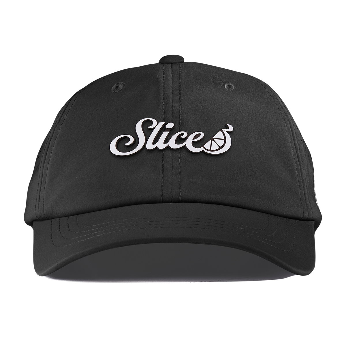 Sliced Script Performance Dad Hat Black